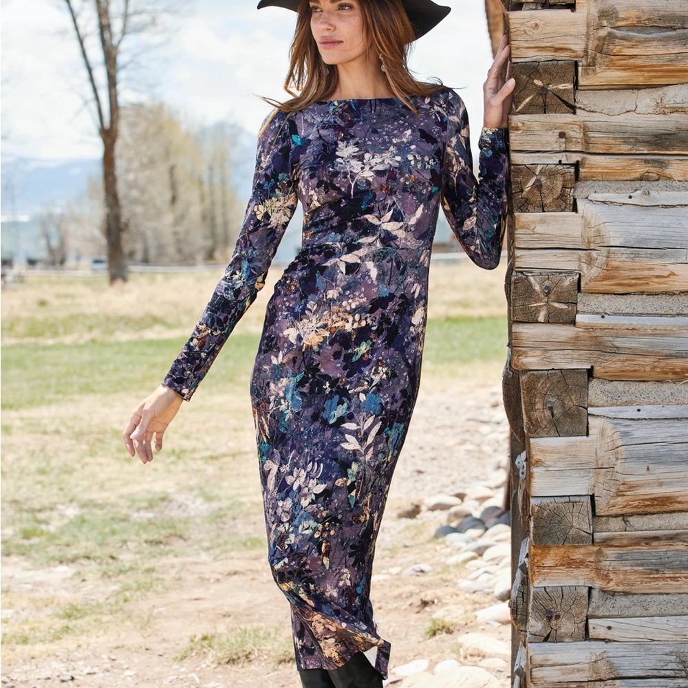 Peruvian Connection Moonrise Long-sleeve Dress